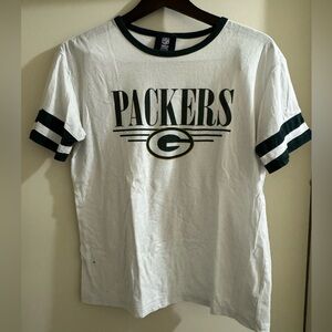 NFL Team Apparel, Green Bay Packers Short Sleeve Women Shirt, Size S